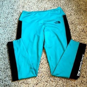 The North Face-teal leggings (size M)